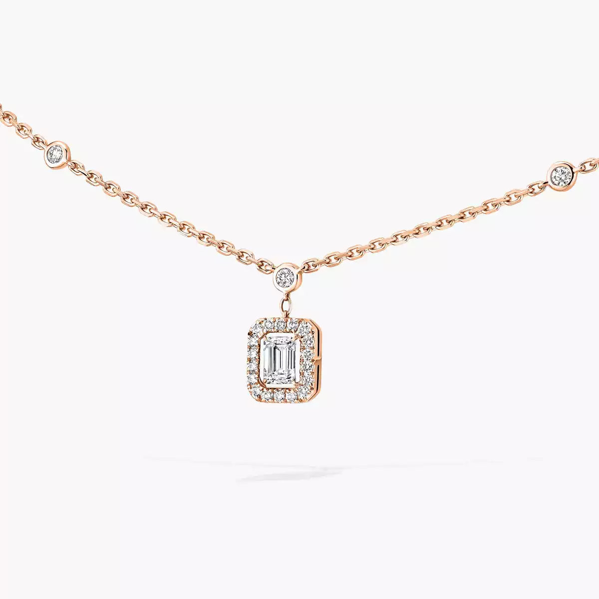 [Royal&Vicky]My Twin Diamond Necklace in Silver