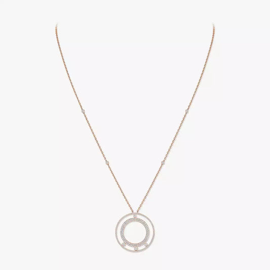 [Royal&Vicky]Move Romane Long Pave_-Set Diamond Necklace