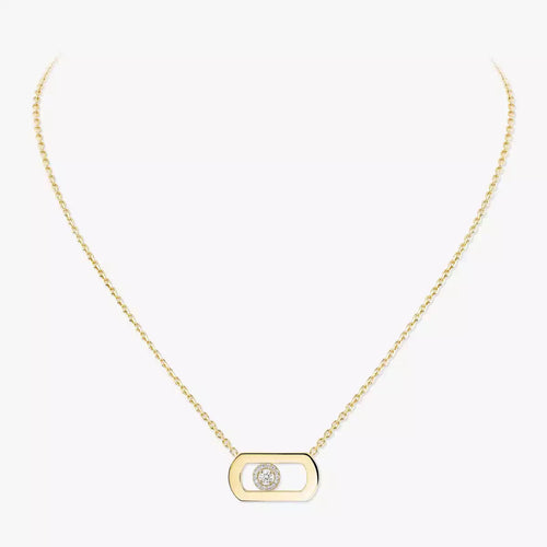 [Royal&Vicky]So Move Diamond Necklace in Gold
