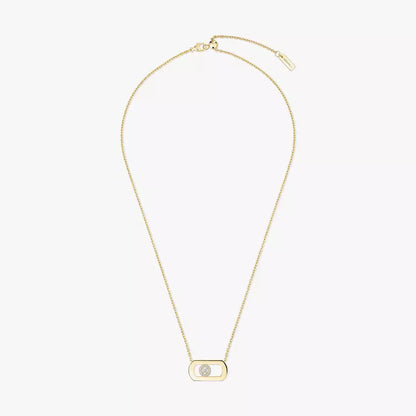 [Royal&Vicky]So Move Diamond Necklace in Gold
