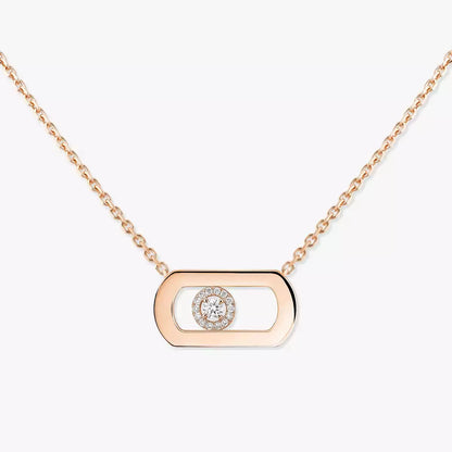 [Royal&Vicky]So Move Diamond Necklace in Gold