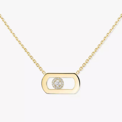 [Royal&Vicky]So Move Diamond Necklace in Gold