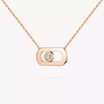 [Royal&Vicky]So Move Diamond Necklace in Gold