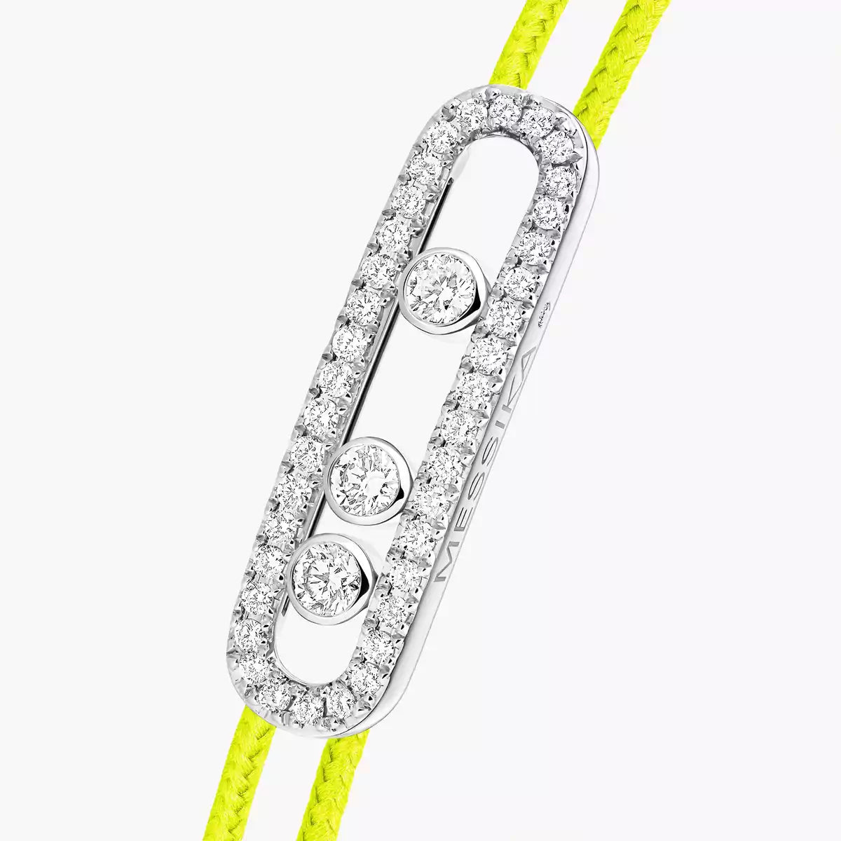 [Royal&Vicky]Messika Care(s) pink cord pavé bracelet