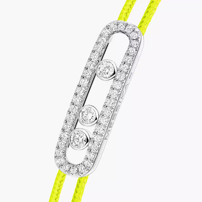 [Royal&Vicky]Messika Care(s) pink cord pavé bracelet