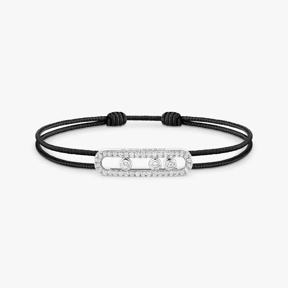 [Royal&Vicky]Messika Care(s) pink cord pavé bracelet