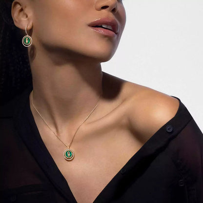 [Royal&Vicky]Lucky Move Diamond Necklace in Rose Gold and White Mother-of-Pearl