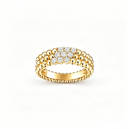 [Royal&Vicky] THREE-ROW DIAMOND RING