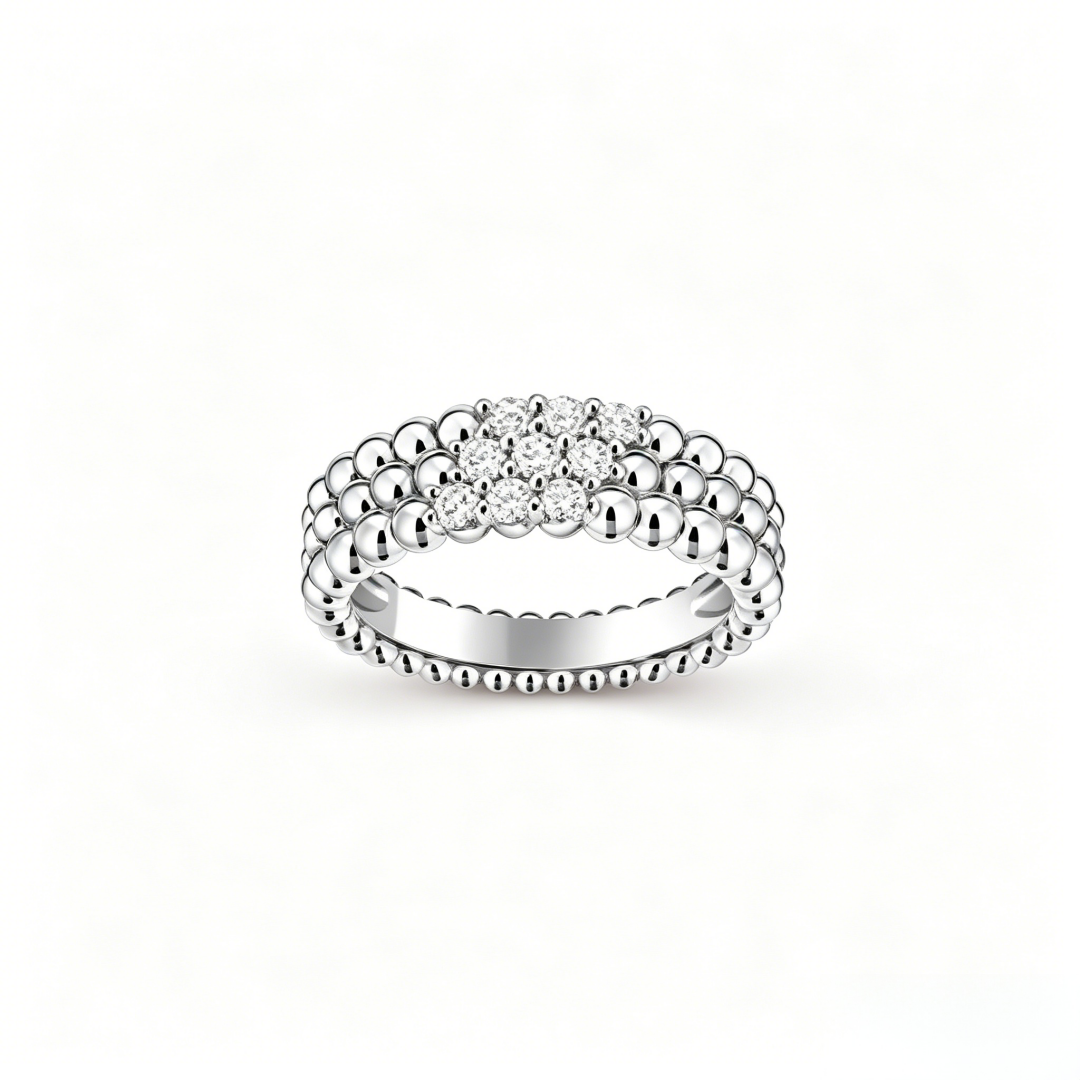 [Royal&Vicky] THREE-ROW DIAMOND RING