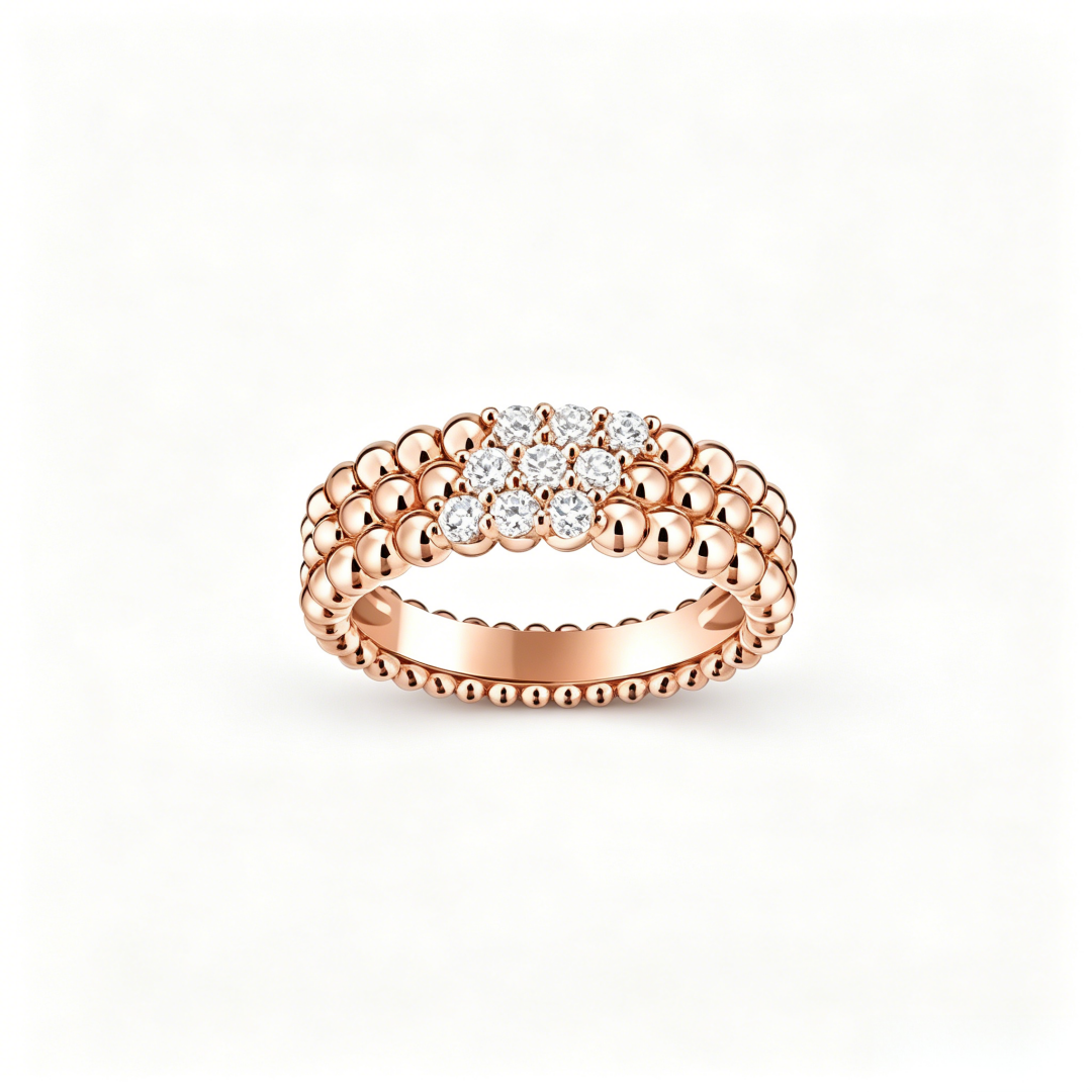 [Royal&Vicky] THREE-ROW DIAMOND RING