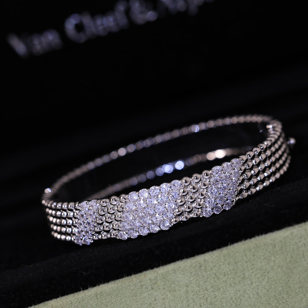 [Royal&Vicky]  FIVE-ROW DIAMOND BRACELET