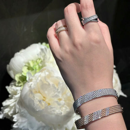 [Royal&Vicky]  FIVE-ROW DIAMOND BRACELET