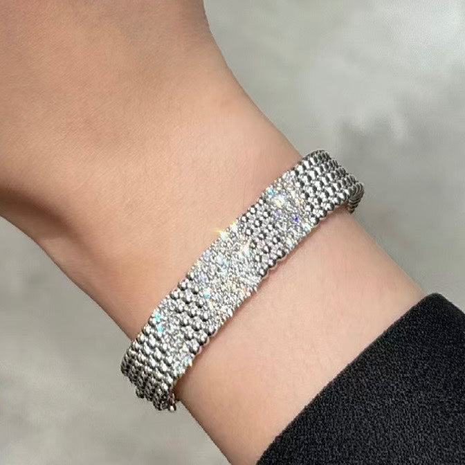 [Royal&Vicky]  FIVE-ROW DIAMOND BRACELET