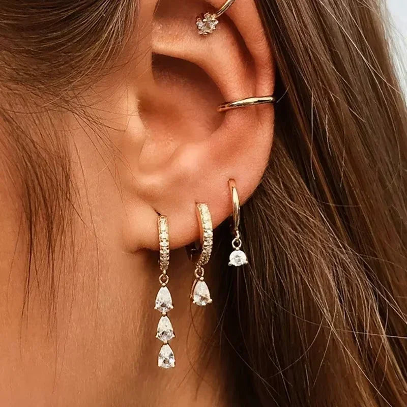 [Royal&Vicky]Lacey Diamond Hoops