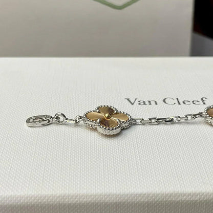 [Royal&Vicky]LUCKY CLOVER 5-MOTIF BRACELET - LASER COLLECTION