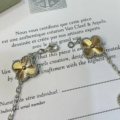 [Royal&Vicky]LUCKY CLOVER 5-MOTIF BRACELET - LASER COLLECTION