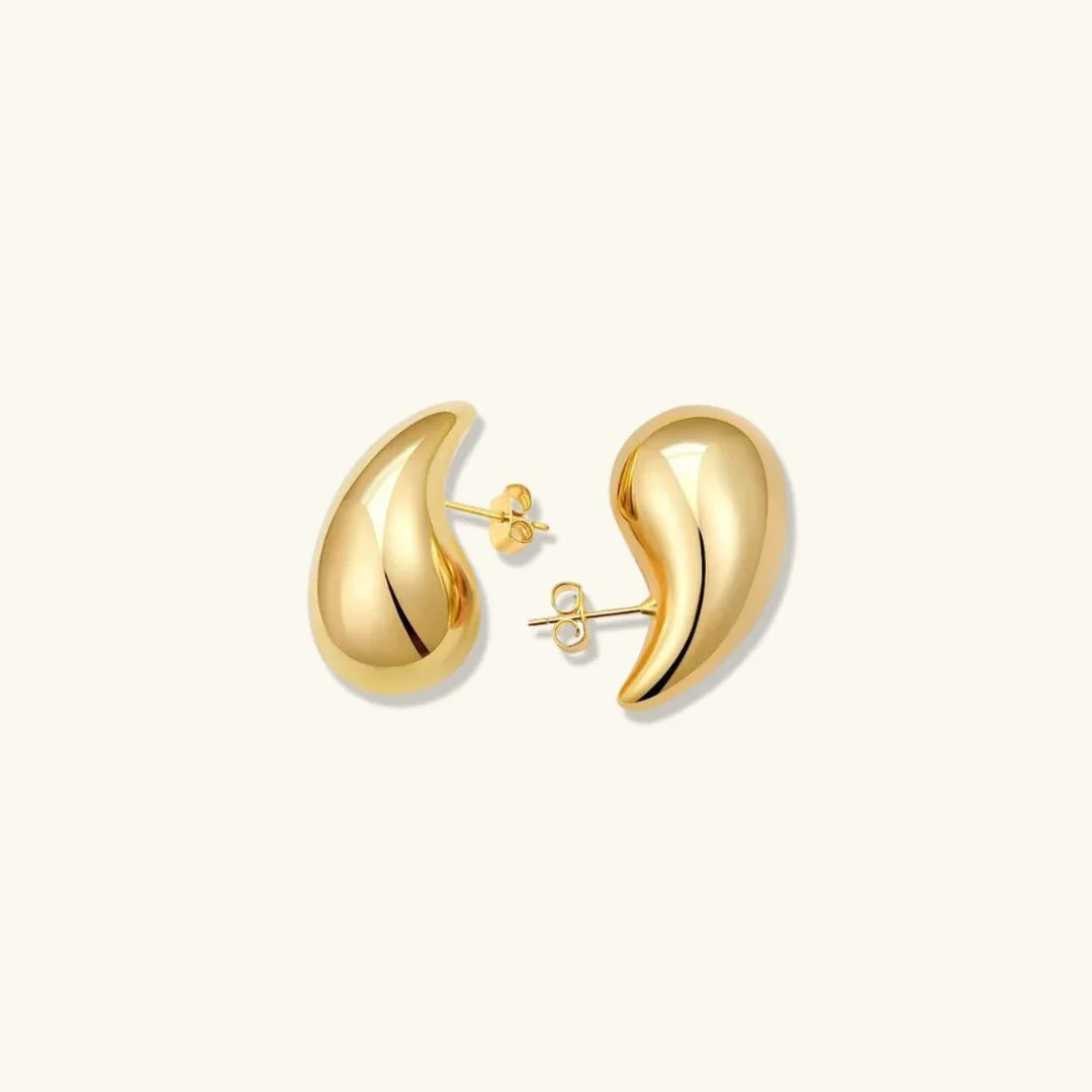 [Royal&Vicky]Sandra Teardrop Gold Earrings