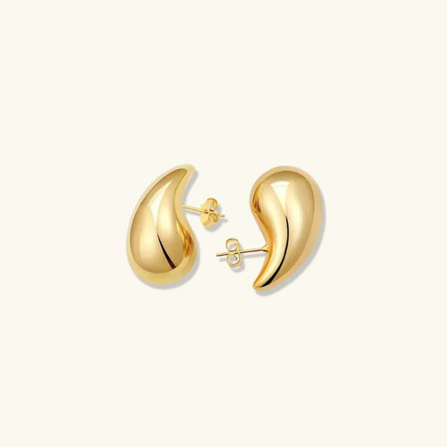 [Royal&Vicky]Sandra Teardrop Gold Earrings