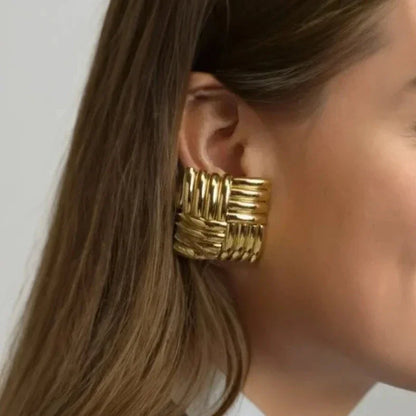 [Royal&Vicky]Cindy Gold Earrings