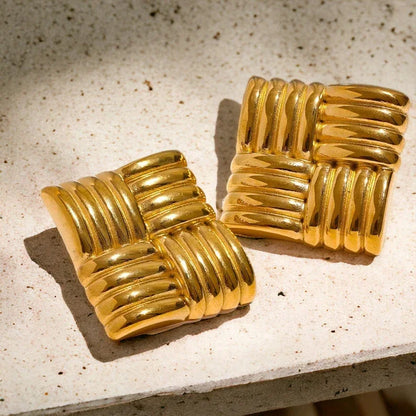 [Royal&Vicky]Cindy Gold Earrings