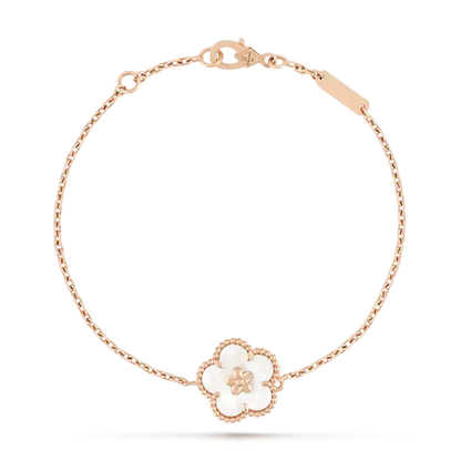 [Royal&Vicky]LUCKY WHITE MOP PLUM BLOSSOM  BRACELET
