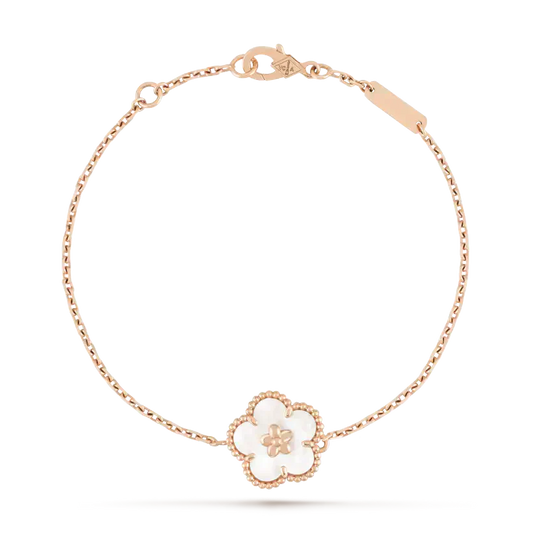 [Royal&Vicky]LUCKY WHITE MOP PLUM BLOSSOM  BRACELET