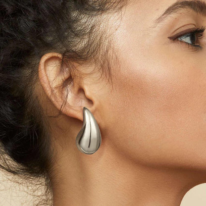[Royal&Vicky]Sandra Teardrop Gold Earrings