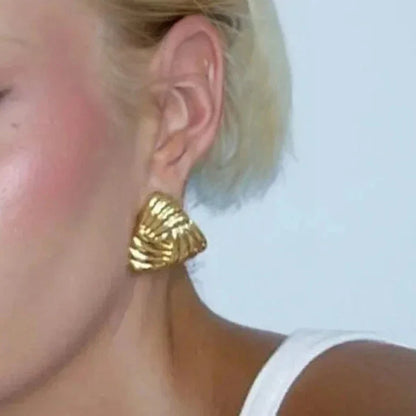 [Royal&Vicky]Brigitte Gold Earrings