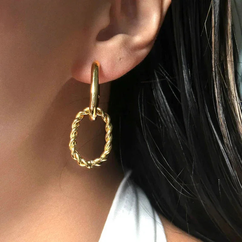[Royal&Vicky]Skadi Gold Earrings