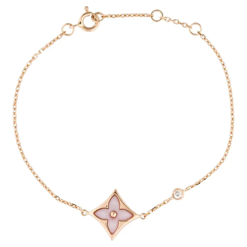 [Royal&Vicky]STAR 1 DIAMOND PINK GOLD BRACELET