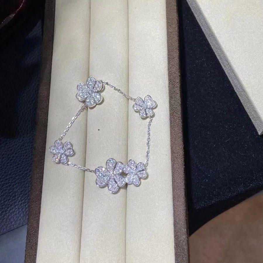 [Royal&Vicky]FRIVOLE SILVER 5 FLOWERS BRACELET