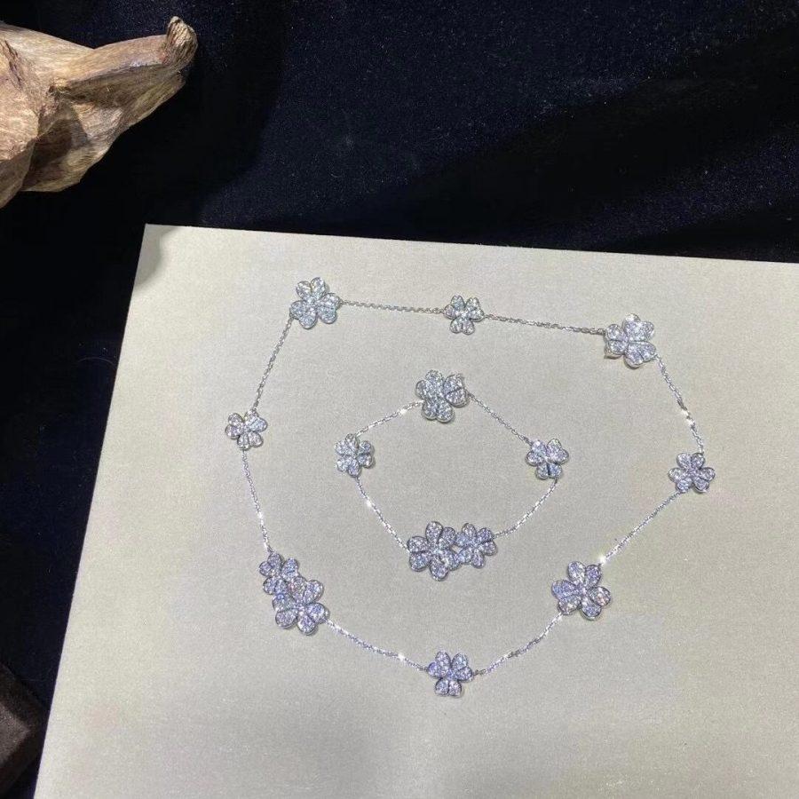 [Royal&Vicky]FRIVOLE SILVER 5 FLOWERS BRACELET