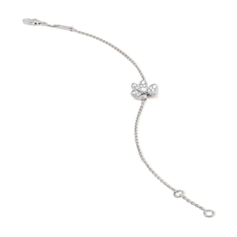 [Royal&Vicky]FRIVOLE SILVER FLOWER DIAMOND BRACELET