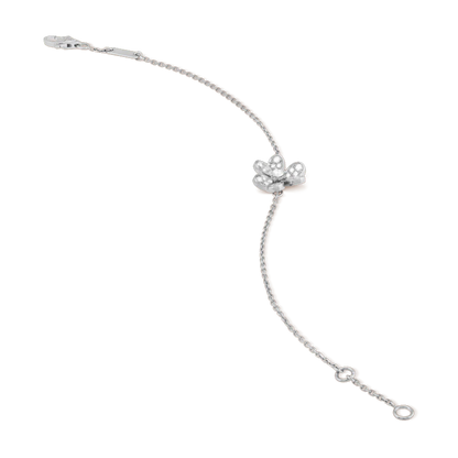 [Royal&Vicky]FRIVOLE SILVER FLOWER DIAMOND BRACELET