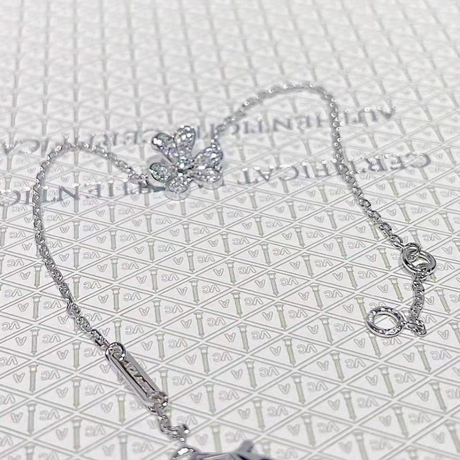 [Royal&Vicky]FRIVOLE SILVER FLOWER DIAMOND BRACELET