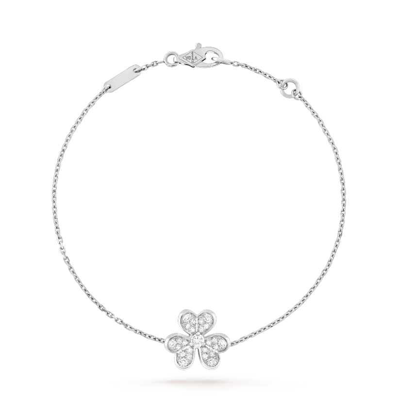 [Royal&Vicky]FRIVOLE SILVER FLOWER DIAMOND BRACELET