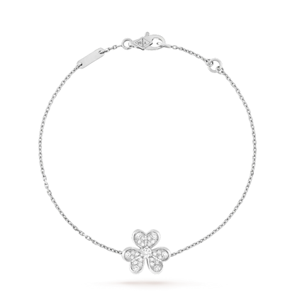 [Royal&Vicky]FRIVOLE SILVER FLOWER DIAMOND BRACELET