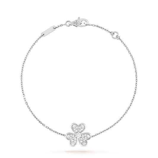 [Royal&Vicky]FRIVOLE SILVER FLOWER DIAMOND BRACELET