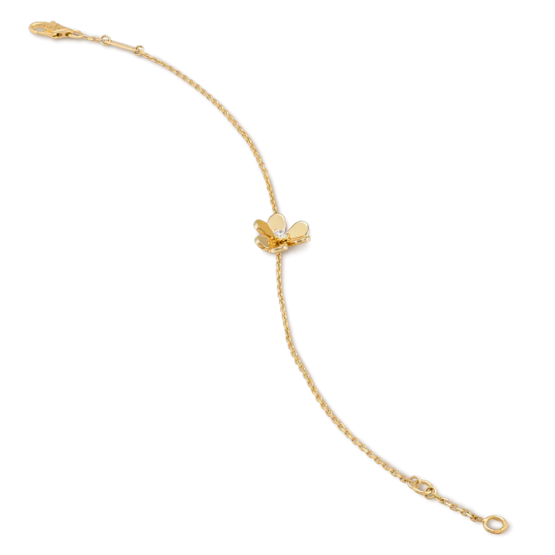 [Royal&Vicky]FRIVOLE GOLD FLOWER PINK MALACHITE BRACELET