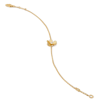 [Royal&Vicky]FRIVOLE GOLD FLOWER PINK MALACHITE BRACELET