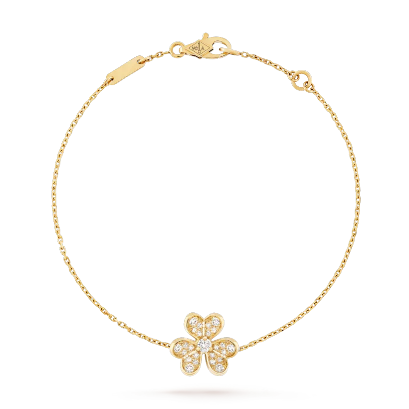 [Royal&Vicky]FRIVOLE GOLD FLOWER DIAMOND BRACELET