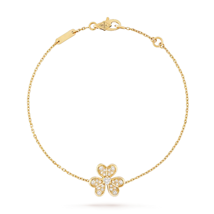 [Royal&Vicky]FRIVOLE GOLD FLOWER DIAMOND BRACELET