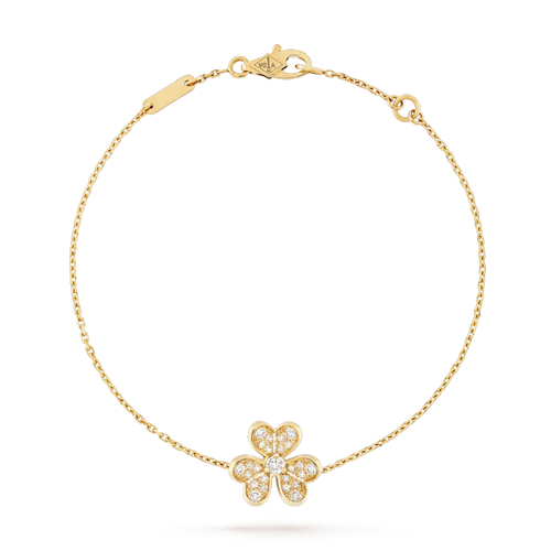 [Royal&Vicky]FRIVOLE GOLD FLOWER DIAMOND BRACELET