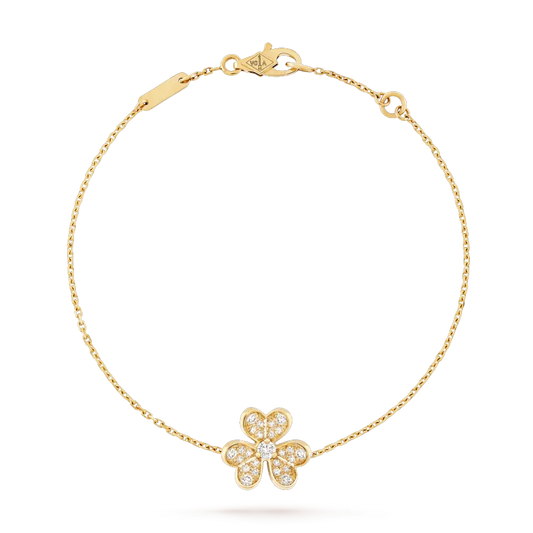 [Royal&Vicky]FRIVOLE GOLD FLOWER DIAMOND BRACELET