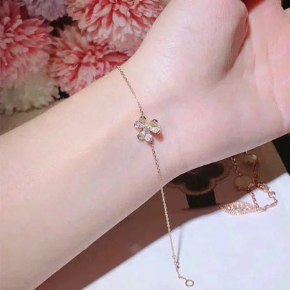 [Royal&Vicky]FRIVOLE GOLD FLOWER DIAMOND BRACELET