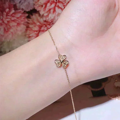 [Royal&Vicky]FRIVOLE GOLD FLOWER DIAMOND BRACELET