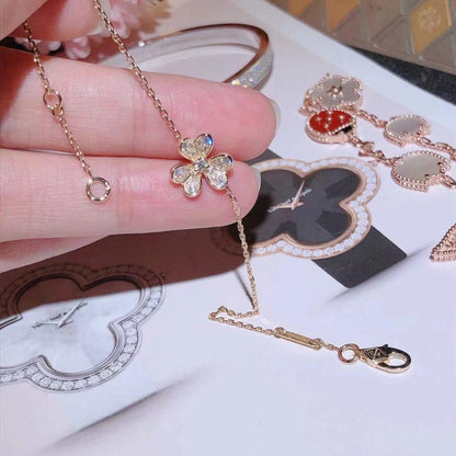 [Royal&Vicky]FRIVOLE GOLD FLOWER DIAMOND BRACELET