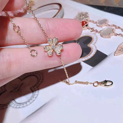 [Royal&Vicky]FRIVOLE GOLD FLOWER DIAMOND BRACELET