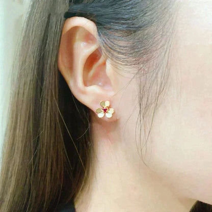 [Royal&Vicky]FRIVOLE  FLOWER PINK EARRINGS