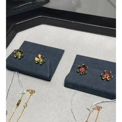 [Royal&Vicky]FRIVOLE  FLOWER PINK EARRINGS